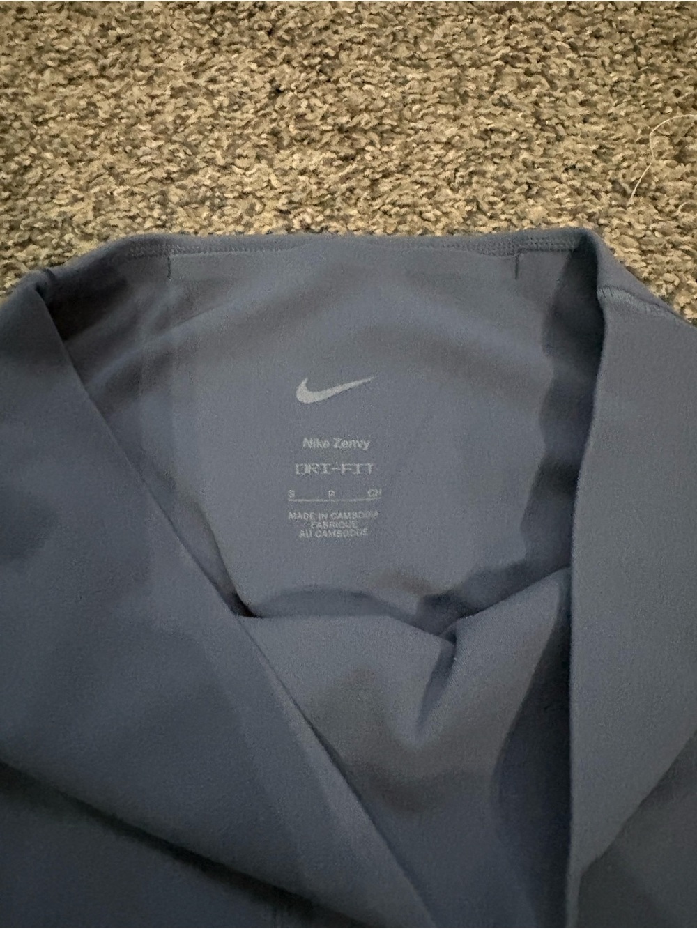 Nike Zenvy Dry Fit Leggings in Slate Blue - Picture 3 of 4